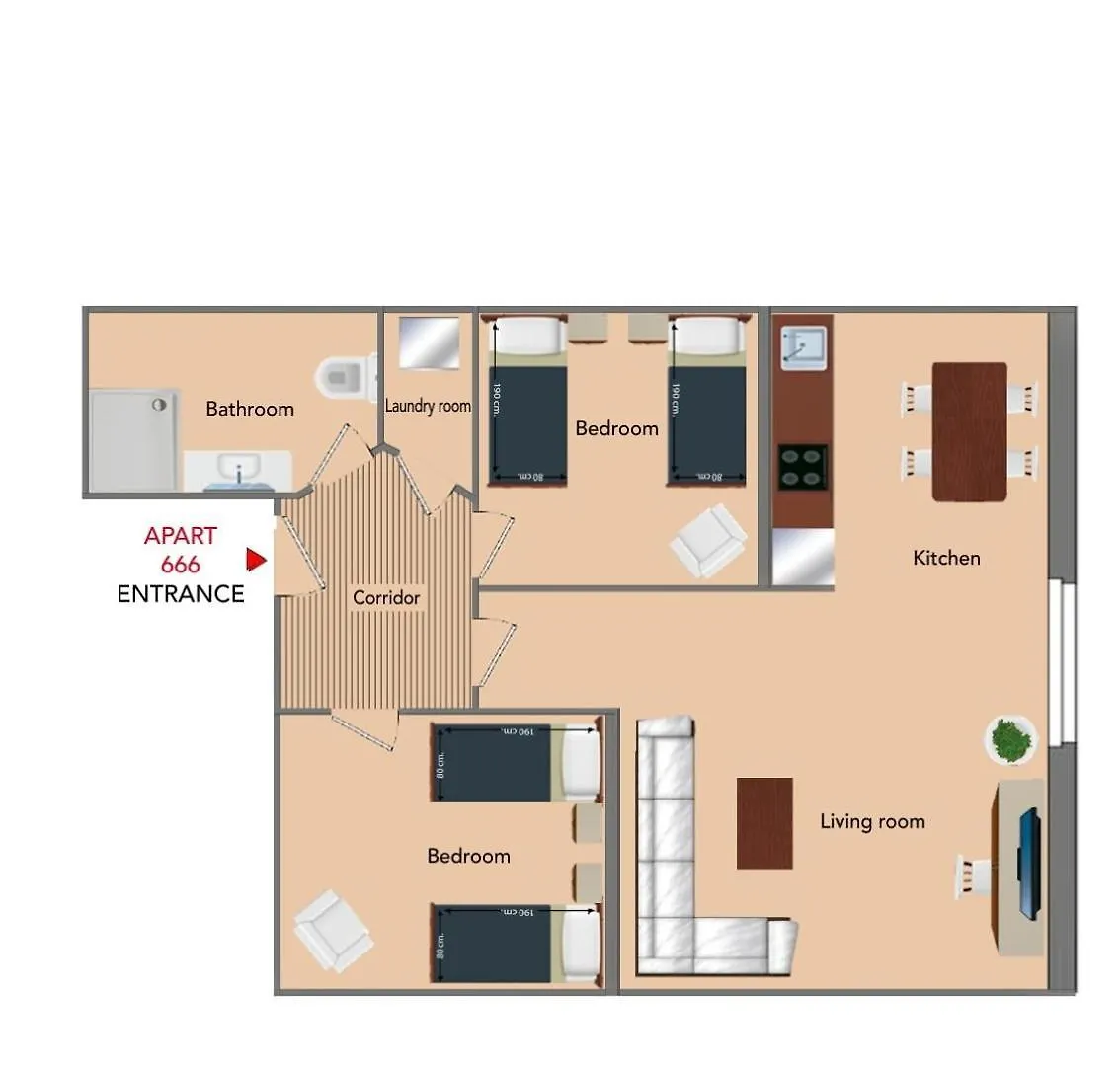 Lejlighed Ny-Golden Apartments-Dortmund Airport